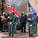 22. mars: Kongeparet var til stede da Erling Sven Lorentzen ble gravlagt fra Asker kirke. Foto: Stian Lysberg Solum / NTB
